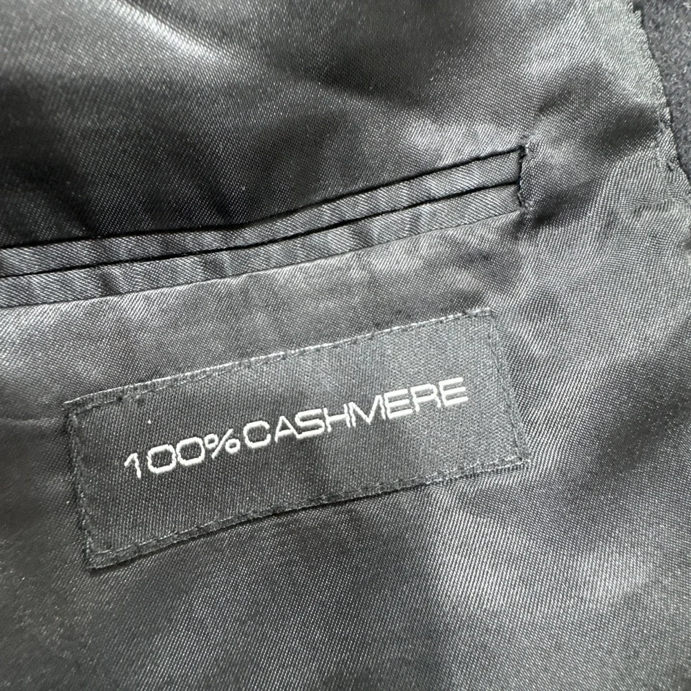 Men's 100% Cashmere Sport Coat Blazer Marshall Fields Sz 39 Black Formal Wedding